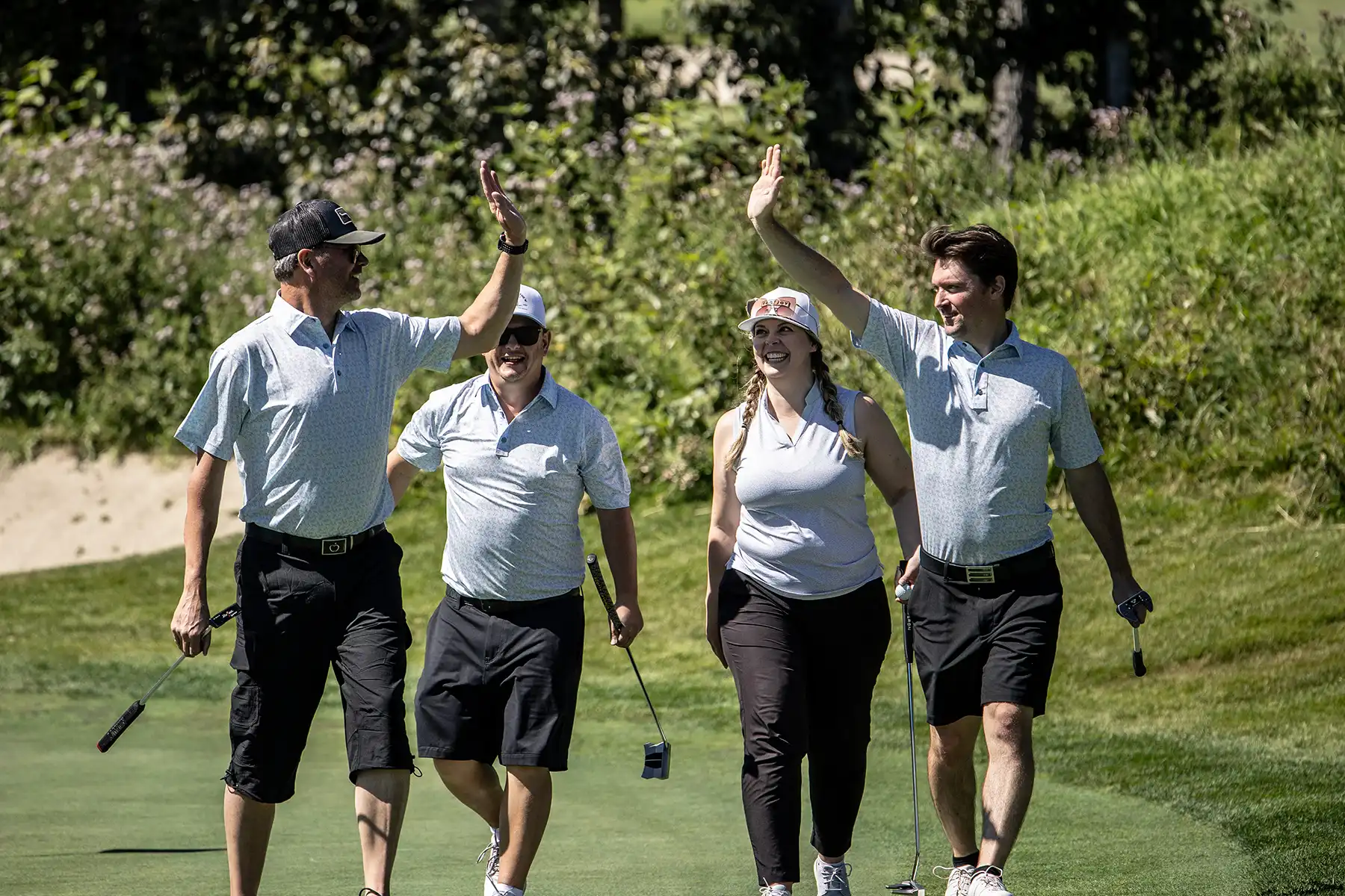 Smiling grandparents with their grandchildren representing the Alberta Cancer Foundation’s Patient Financial Assistance Program